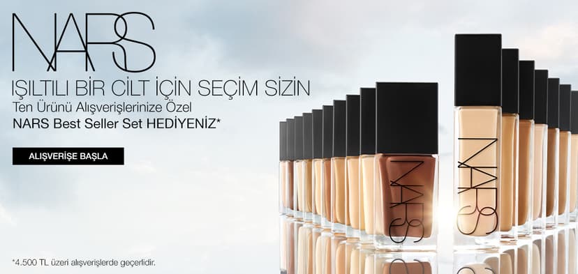 TEN ÜRÜNÜ ALIŞVERİŞİNİZE NARS BEST SELLER SET HEDİYENİZ HEDİYENİZ