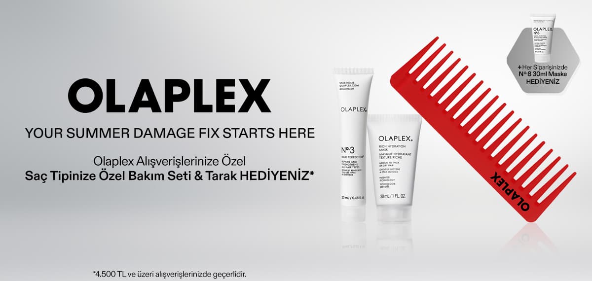 OLAPLEX ALIŞVERİŞİNİZE ÖZEL HEDİYE FIRSATLARINI KEŞFET