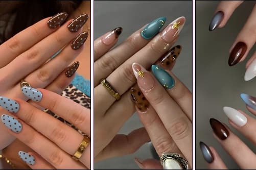 TIRNAKLARDA KAHVERENGİ & MAVİNİN BEKLENMEDİK BULUŞMASI