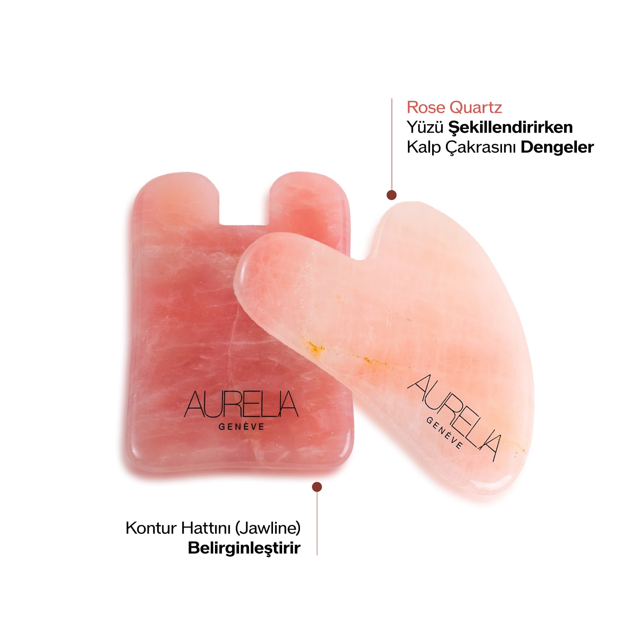 YÜZ HATLARINI BELİRGİNLEŞTİREN & JAWLINE ETKİLİ GUA SHA SETİ